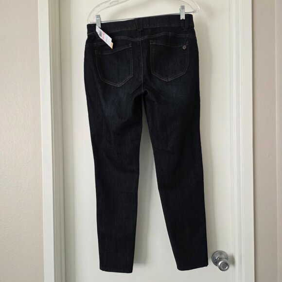 Democracy Ab Solution Booty Lift Jeggings Women’s Sz 10 Dark Wash Slimming Jean - Picture 3 of 9